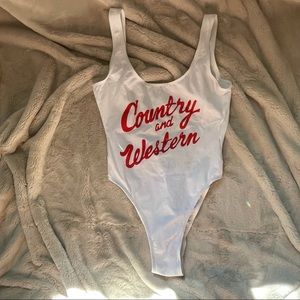 Country and Western bodysuit